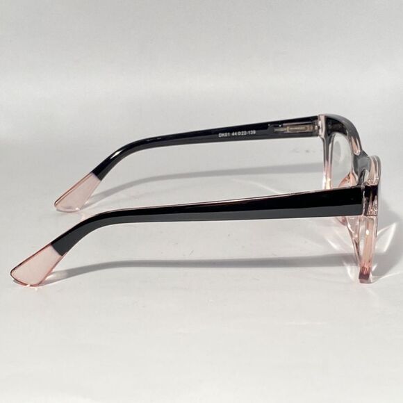 1284 Gretchen Reading Glasses 1.75 Square Black Pink Frames Oversize NWT - Picture 6 of 11